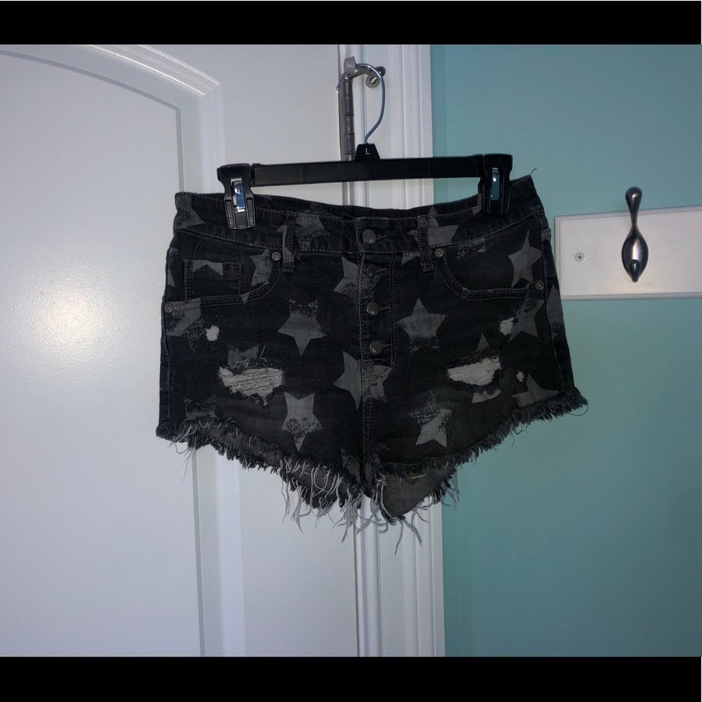 ripped camp jeans shorts
